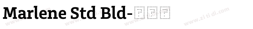 Marlene Std Bld字体转换